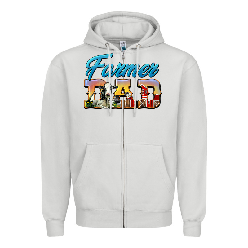 Western Farmer Dad Zipper Hoodie by LillyAllenDesigns | Teevron
