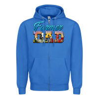 True Royal Western Farmer Dad Zipper Hoodie - LillyAllenDesigns