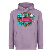 Lavender crafting is my therapy Heavyweight Hoodie - NancyCooperArtShop