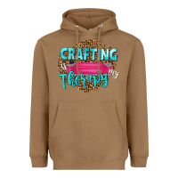 Toasted Coconut crafting is my therapy Heavyweight Hoodie - NancyCooperArtShop
