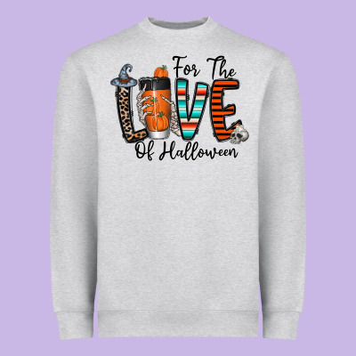 For The Love Of Halloween Heavyweight Sweatshirt Designed By Cowhidedigitalart