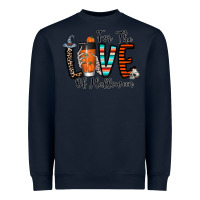 Navy for the love of halloween Heavyweight Sweatshirt - CowhideDigitalArt