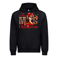 Black La mama mos Chingona Urban Hoodie - NancyCooperArtShop