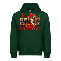 Forest Green La mama mos Chingona Urban Hoodie - NancyCooperArtShop