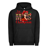 Pigment Black La mama mos Chingona Urban Hoodie - NancyCooperArtShop