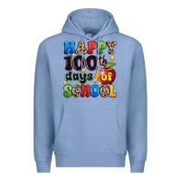 Colony Blue happy 100 th days of school Premium Hoodie - Artiststas