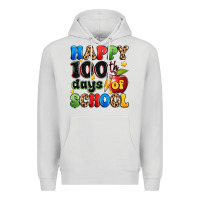 Dove Grey happy 100 th days of school Premium Hoodie - Artiststas