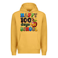 Mustard happy 100 th days of school Premium Hoodie - Artiststas