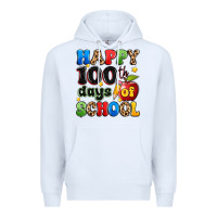 White happy 100 th days of school Premium Hoodie - Artiststas