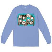 Colony Blue baseball background Long Sleeve Tee - JahusDesignShop