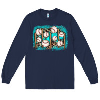 Navy baseball background Long Sleeve Tee - JahusDesignShop