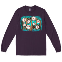 Plum baseball background Long Sleeve Tee - JahusDesignShop