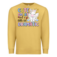 Antique Gold cute smart and a little bit dramatic Premium Sweatshirt - MaliasSmallBusiness