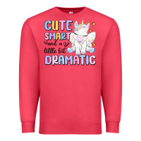 Cardinal cute smart and a little bit dramatic Premium Sweatshirt - MaliasSmallBusiness