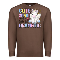 Chestnut cute smart and a little bit dramatic Premium Sweatshirt - MaliasSmallBusiness