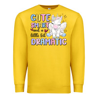 Lemon cute smart and a little bit dramatic Premium Sweatshirt - MaliasSmallBusiness