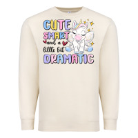 Sandshell cute smart and a little bit dramatic Premium Sweatshirt - MaliasSmallBusiness