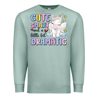 Seafoam cute smart and a little bit dramatic Premium Sweatshirt - MaliasSmallBusiness