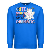 True Royal cute smart and a little bit dramatic Premium Sweatshirt - MaliasSmallBusiness