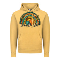 Vintage Mustard happy fall y'all rainbow Vintage Hoodie - RanaPortraitStore