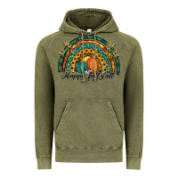 Vintage Olive happy fall y'all rainbow Vintage Hoodie - RanaPortraitStore