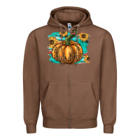 Chestnut pumpkin western Zipper Hoodie - BarkalooDesign
