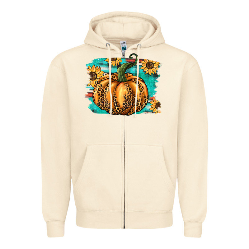 Pumpkin Western Zipper Hoodie by BarkalooDesign | Teevron