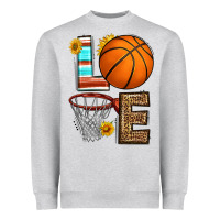 Heather Grey western basketball love Heavyweight Sweatshirt - HRA Design Shop