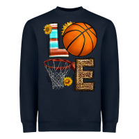 Navy western basketball love Heavyweight Sweatshirt - HRA Design Shop
