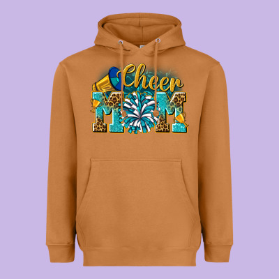 Cheer Mom Heavyweight Hoodie Designed By Nancycooperartshop