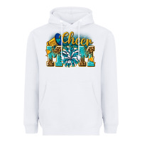 White cheer mom Heavyweight Hoodie - NancyCooperArtShop