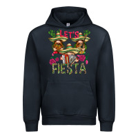 Navy Let's Fiesta with gnomes Urban Hoodie - NancyCooperArtShop
