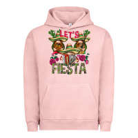 Pigment Salmon Let's Fiesta with gnomes Urban Hoodie - NancyCooperArtShop