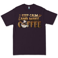 Plum keep calm and make coffee Premium Tee - BarkalooDesign