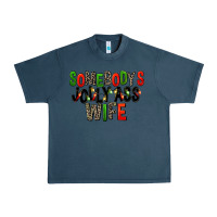 Midnight Navy Somebody's Jolly Ass Wife Urban Heavy Tee - FaDigitalArtStudio