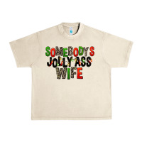 Sandshell Somebody's Jolly Ass Wife Urban Heavy Tee - FaDigitalArtStudio