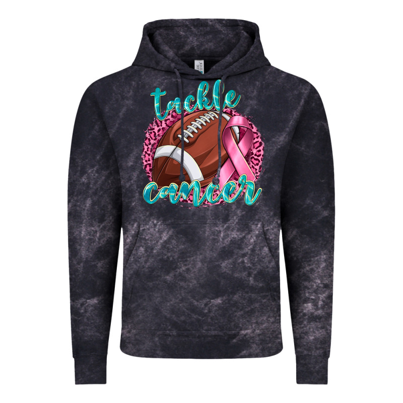 Tackle Cancer Football Vintage Hoodie by texasbilliewilder | Teevron