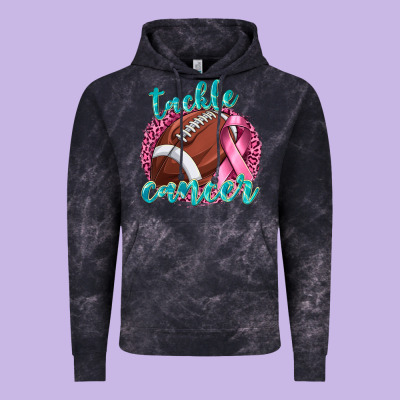 Tackle Cancer Football Vintage Hoodie Designed By Texasbilliewilder