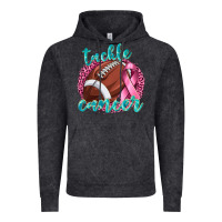 Vintage Black Tackle Cancer Football Vintage Hoodie - texasbilliewilder