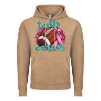 Vintage Coffee Tackle Cancer Football Vintage Hoodie - texasbilliewilder