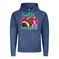 Vintage Denim Tackle Cancer Football Vintage Hoodie - texasbilliewilder