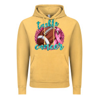 Vintage Mustard Tackle Cancer Football Vintage Hoodie - texasbilliewilder