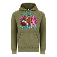 Vintage Olive Tackle Cancer Football Vintage Hoodie - texasbilliewilder