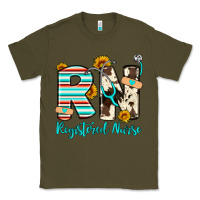 Army Green rn registered nurse Classic Tee - Artiststas