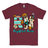 Burgundy rn registered nurse Classic Tee - Artiststas
