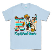 Dusty Blue rn registered nurse Classic Tee - Artiststas