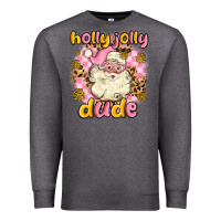 Charcoal Heather holly jolly dude Premium Sweatshirt - MaliasSmallBusiness