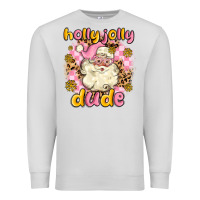 Dove Grey holly jolly dude Premium Sweatshirt - MaliasSmallBusiness