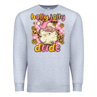 Heather Grey holly jolly dude Premium Sweatshirt - MaliasSmallBusiness