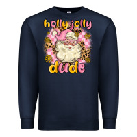 Navy holly jolly dude Premium Sweatshirt - MaliasSmallBusiness